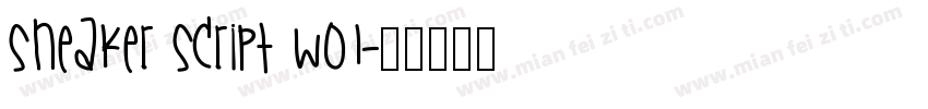 Sneaker Script W01字体转换